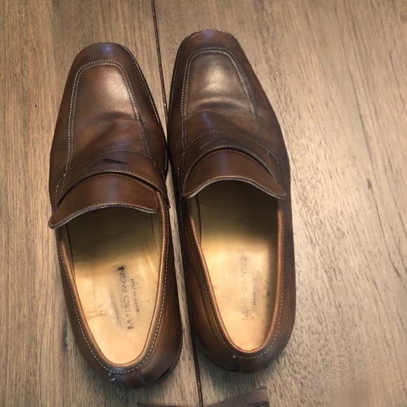 Mario Fagni 👞Loafers, Brown Size 10 - Picture 3 of 8